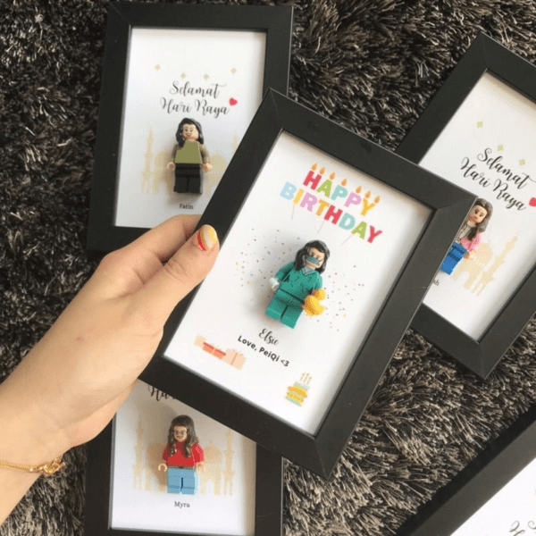 Customised Frame With Lego Figure